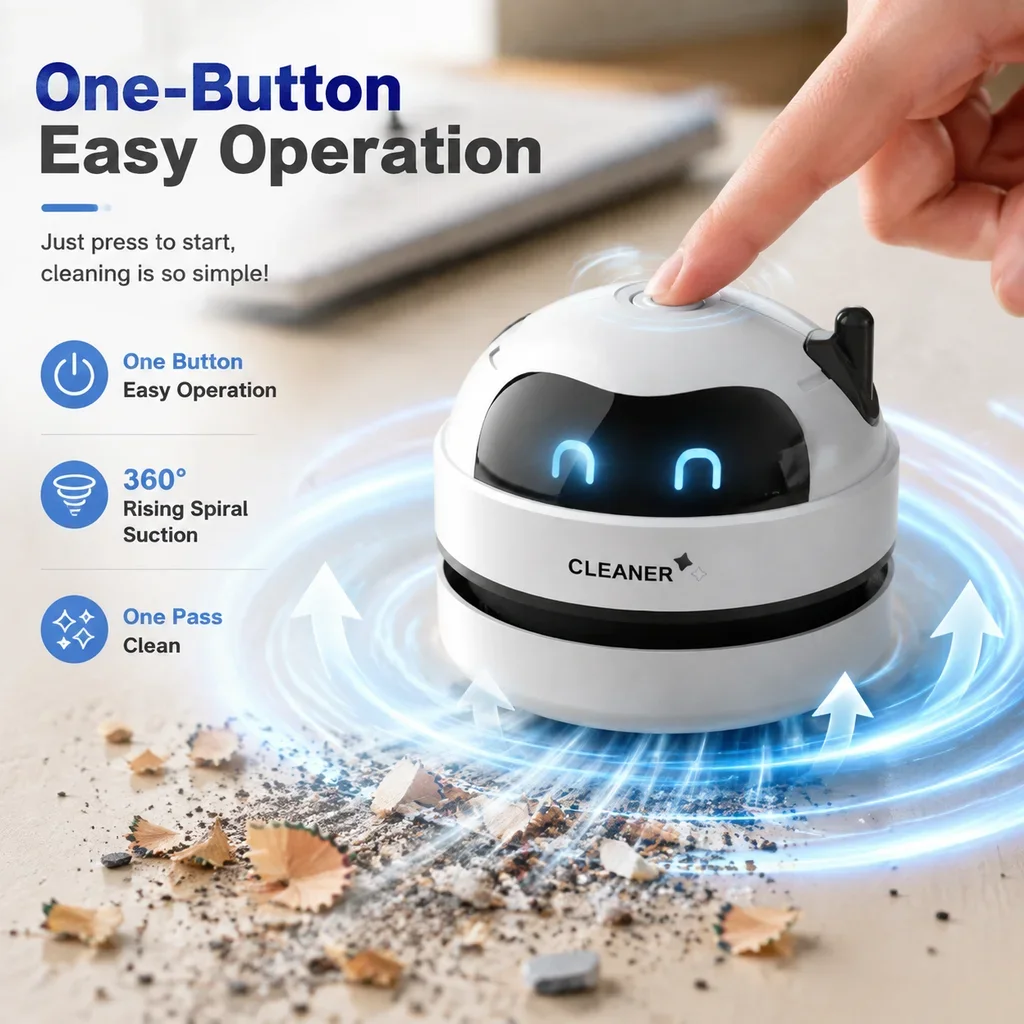 Портативный мини-настольный пы – обзор и цена Mini Desktop Vacuum Cleaner For Eraser Dust